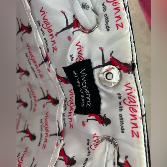 Vivajennz Life With Attitude Black Tote Bag with Wine Pouch/Spout - Picture 6 of 6